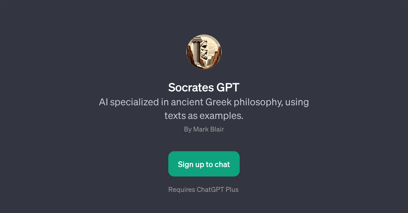 Socrates GPT website