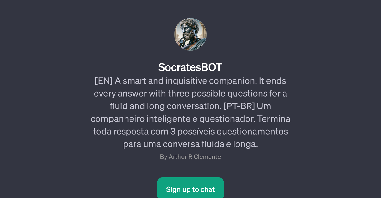 SocratesBOT website