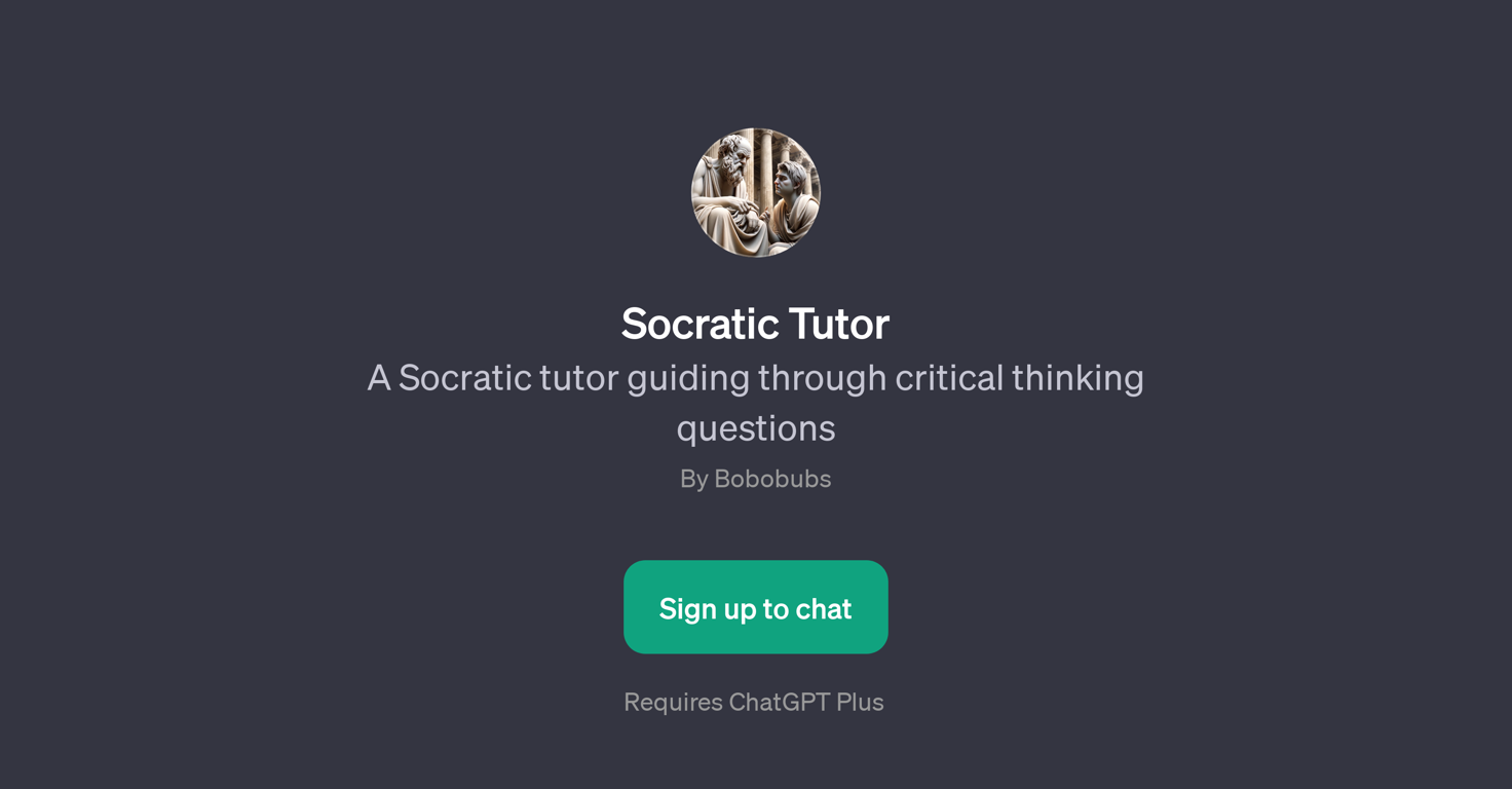 Socratic Tutor website