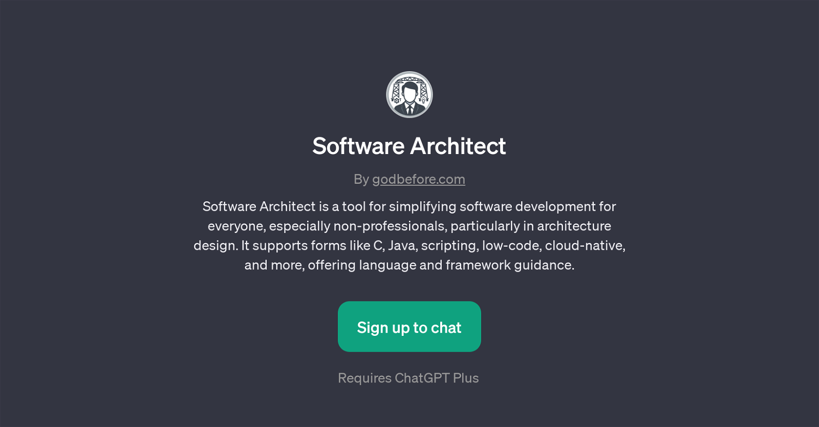 Software Architect website