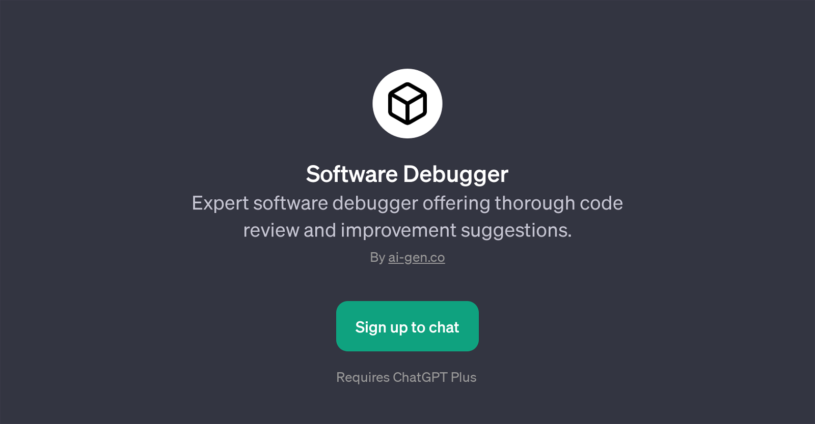 Software Debugger website