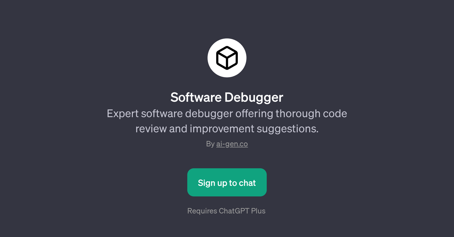 Software Debugger website