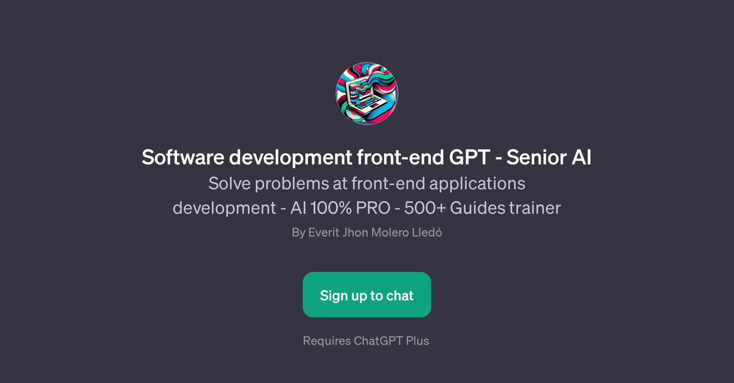 Software development front-end GPT - Senior AI website