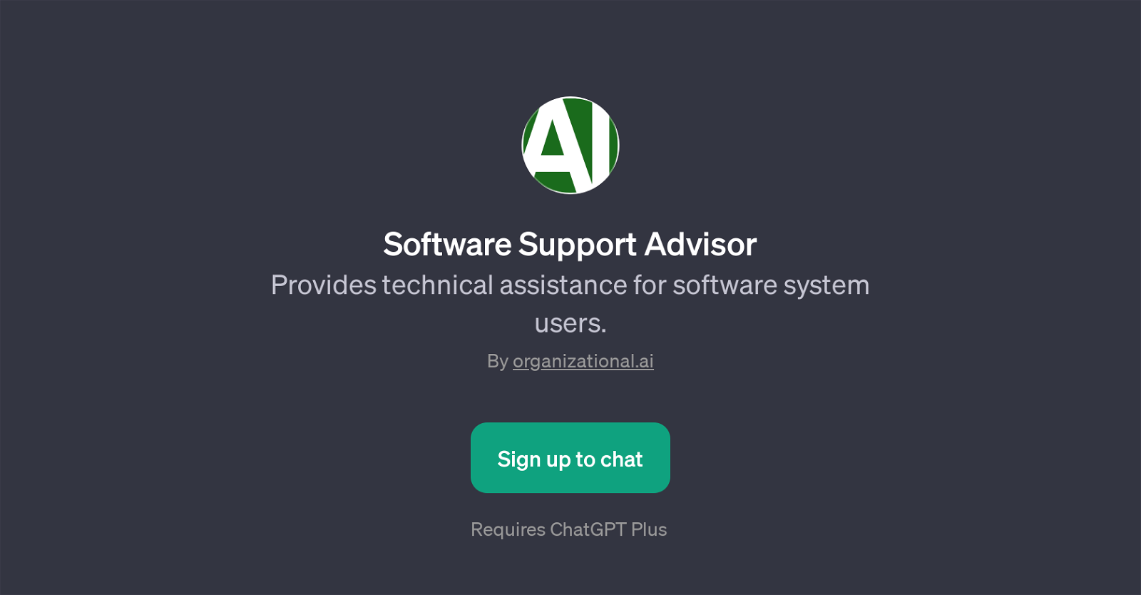 Software Support Advisor website