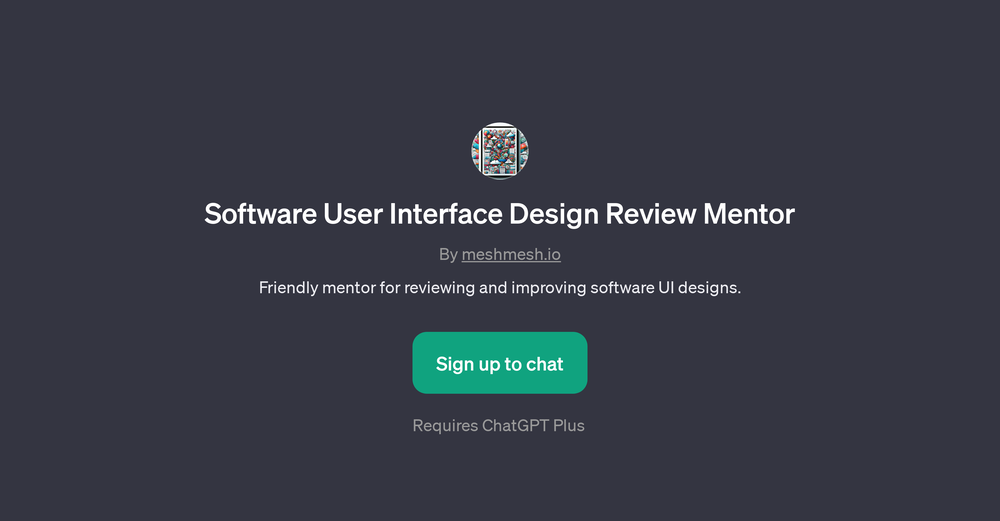 Software User Interface Design Review Mentor website