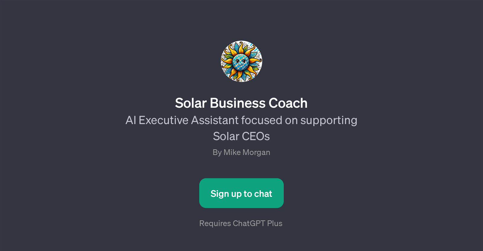 Solar Business Coach website