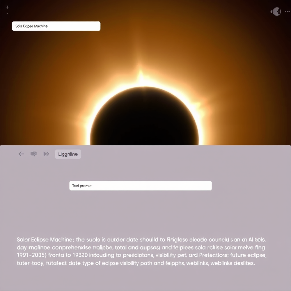 Solar Eclipse Machine website