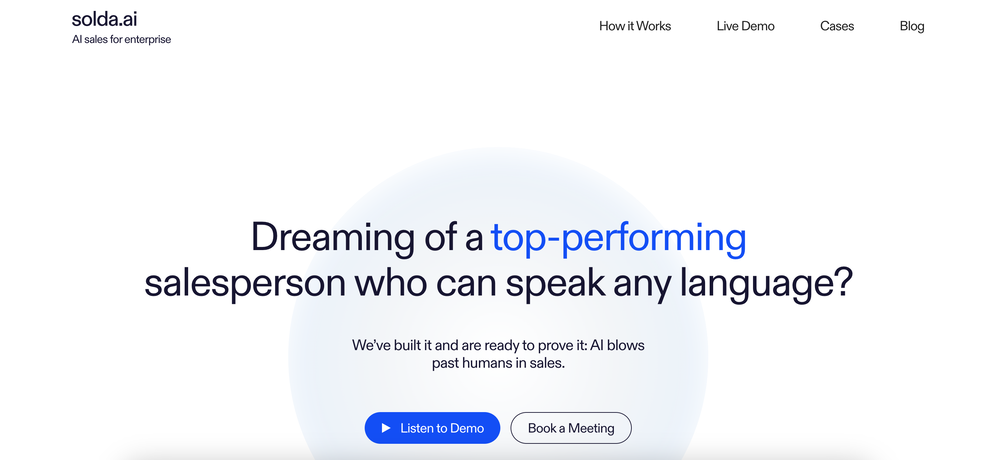 Solda AI website