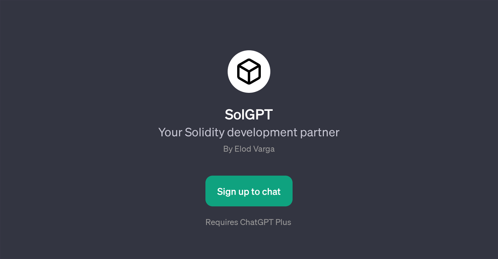 SolGPT website