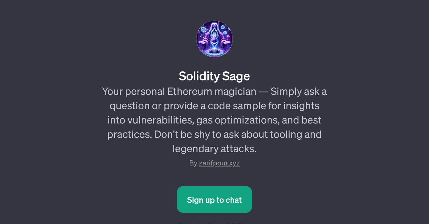 Solidity Sage website