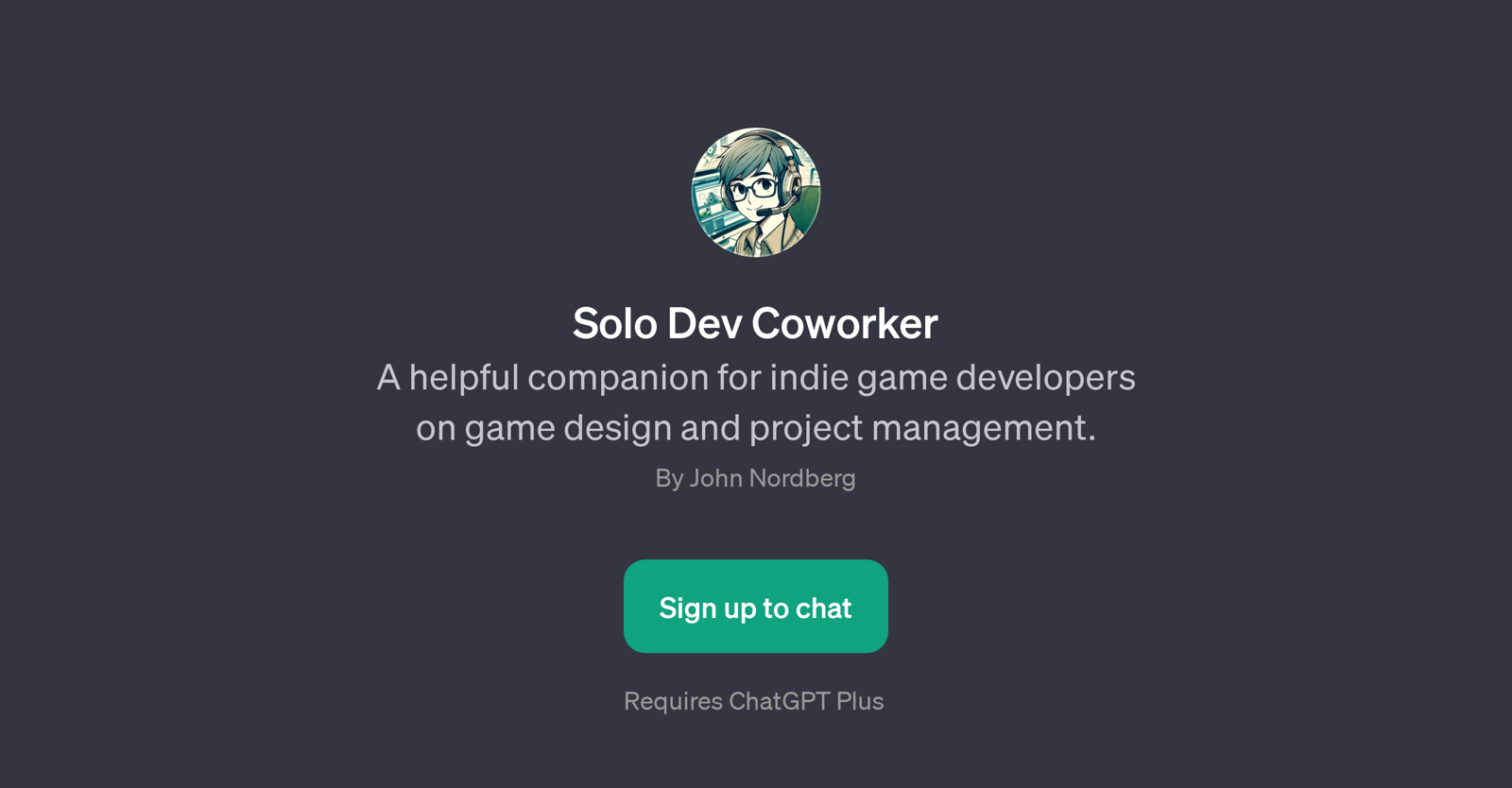 Solo Dev Coworker website