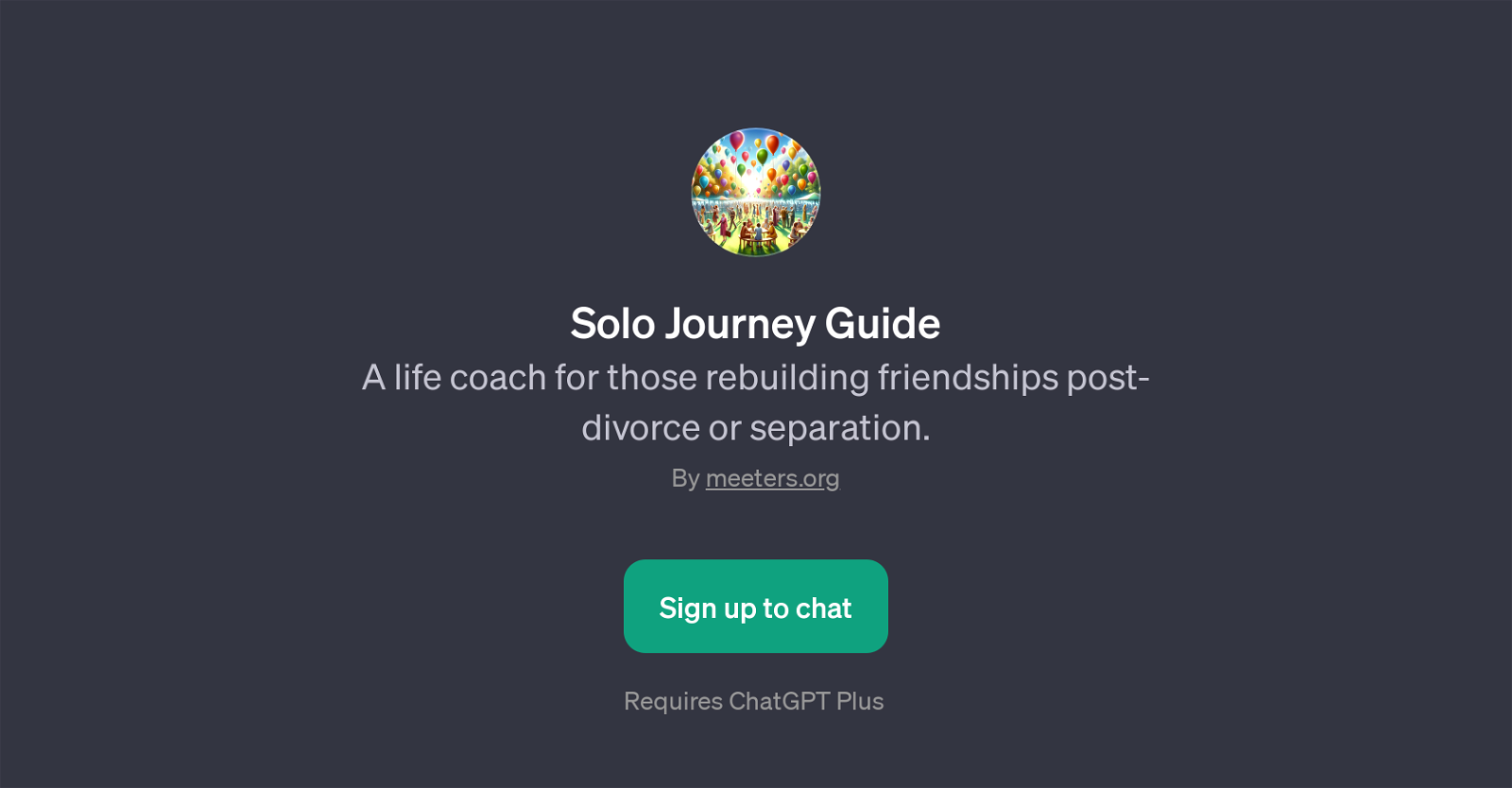 Solo Journey Guide website