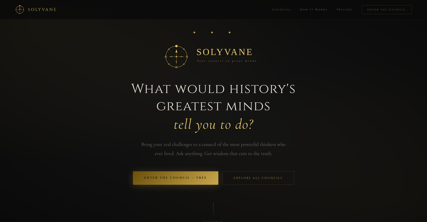 Solyvane website