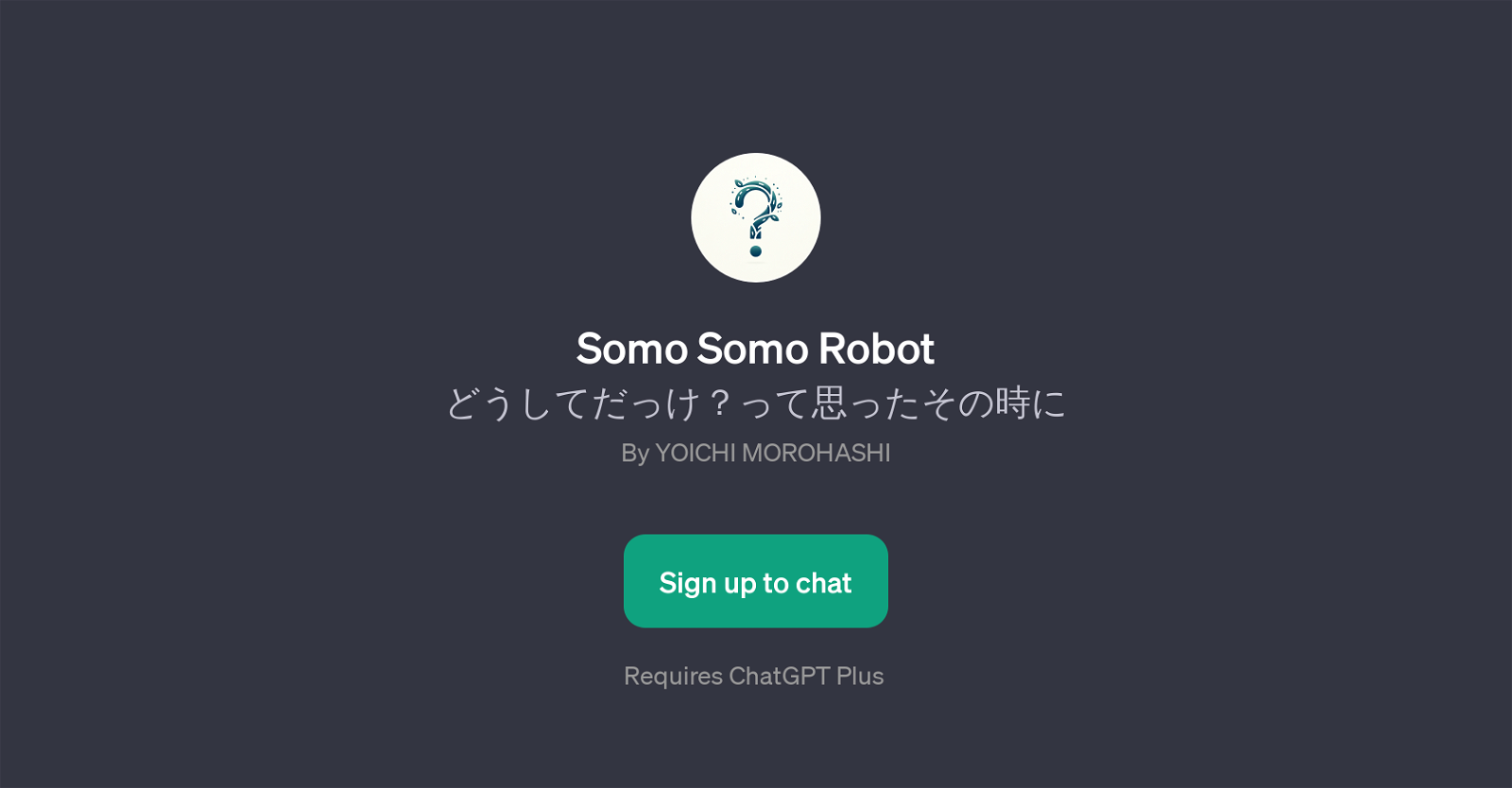Somo Somo Robot website