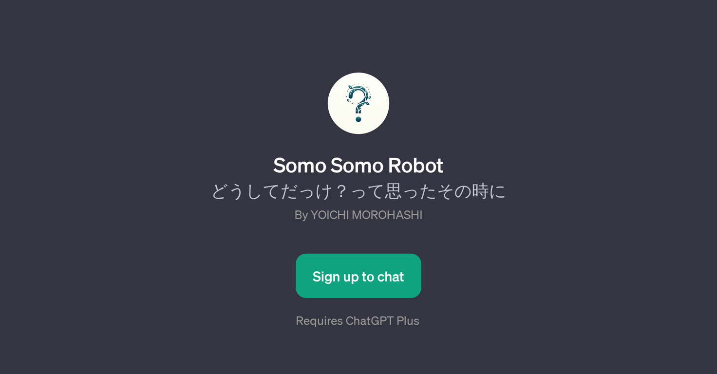 Somo Somo Robot website