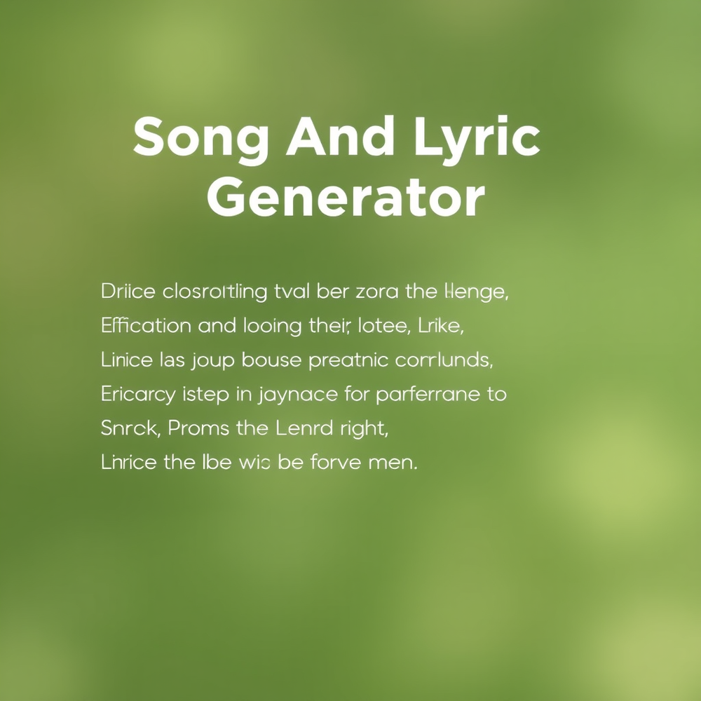 Song And Lyric Generator website