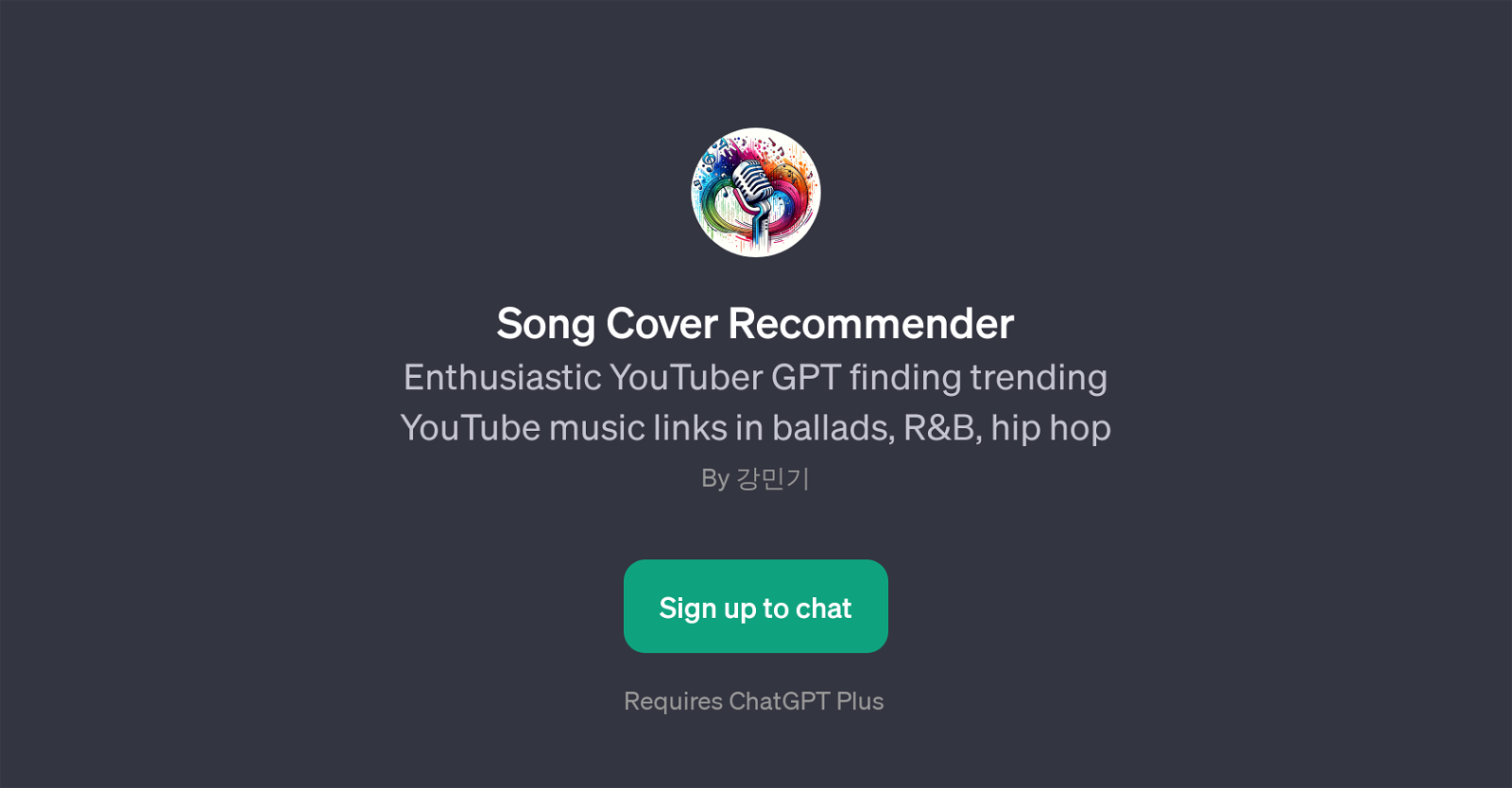 Song Cover Recommender website