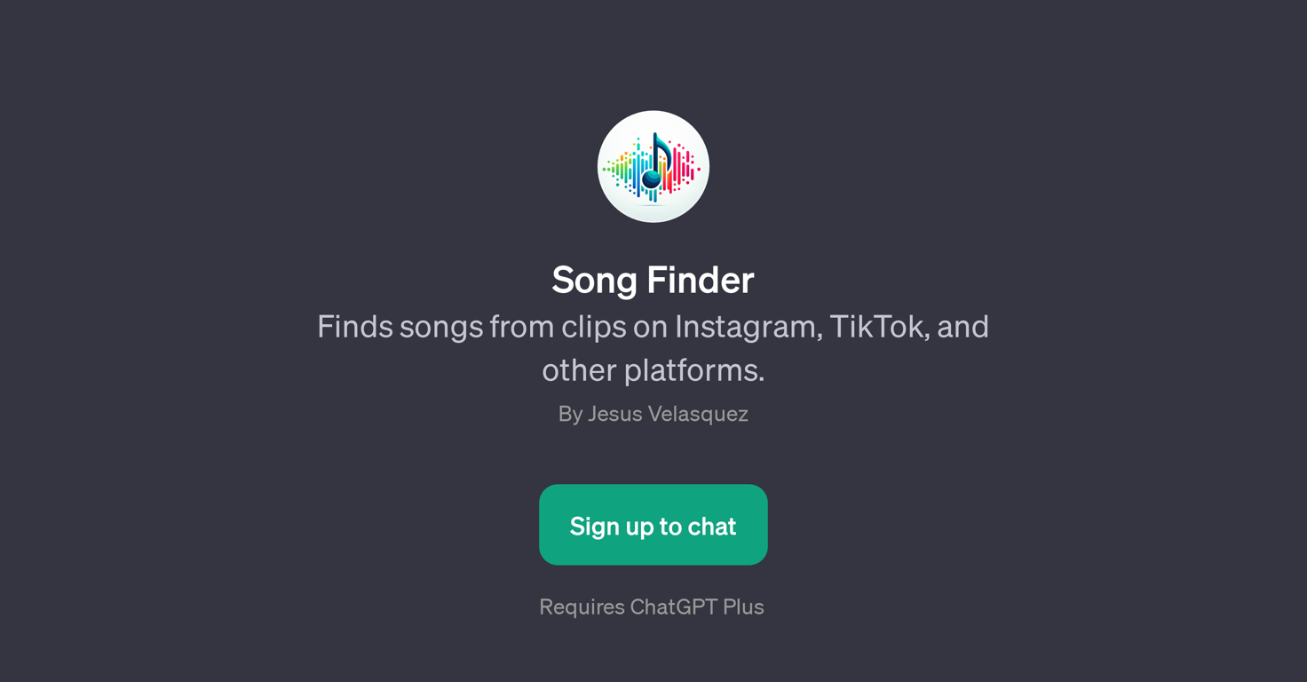 Song Finder website