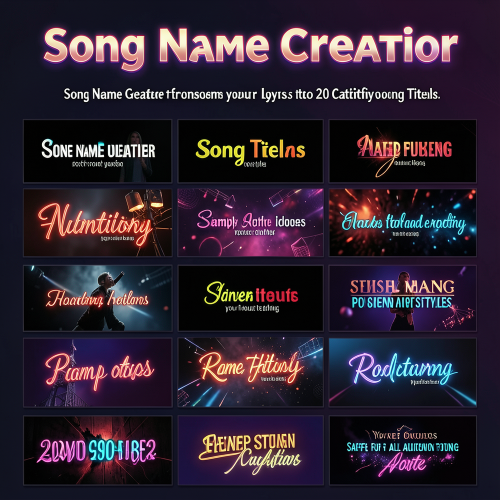 Song Name Creator website