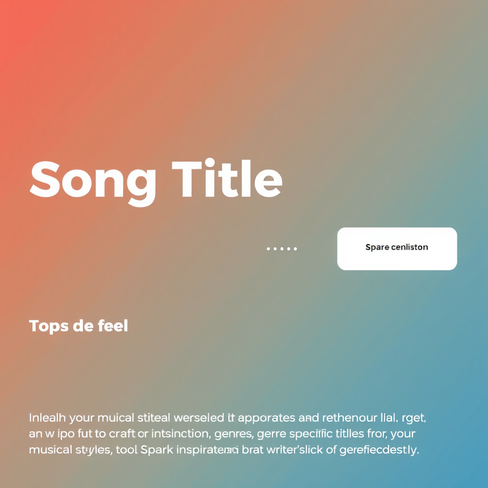 song title genrator website