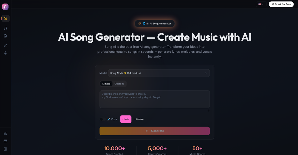 SongAI.io website