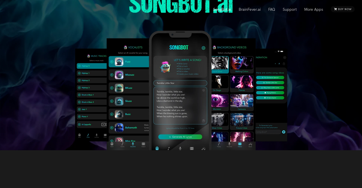 SongBot AI website