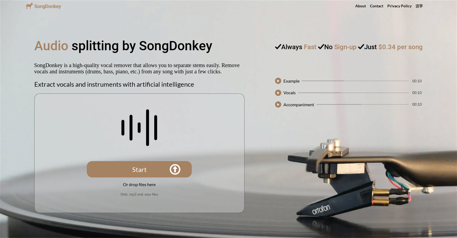 Songdonkey website