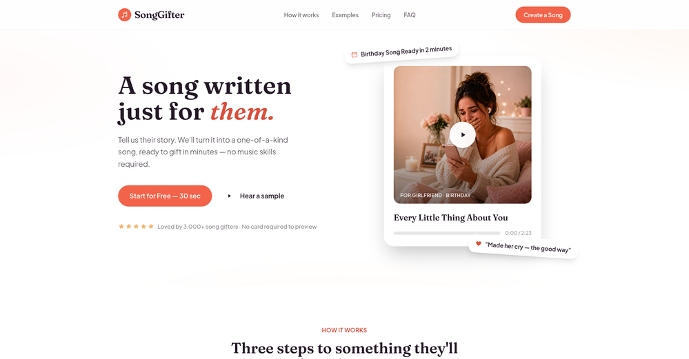 SongGifter website