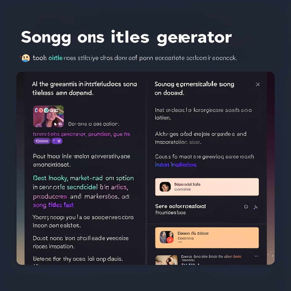 songs titles generator website