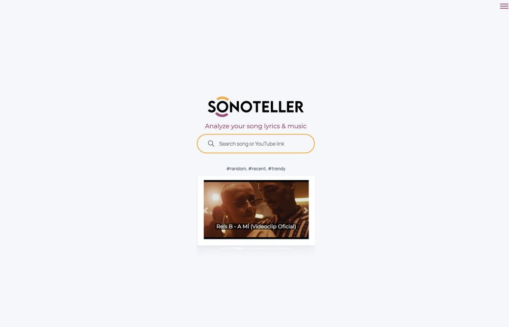 Sonoteller website