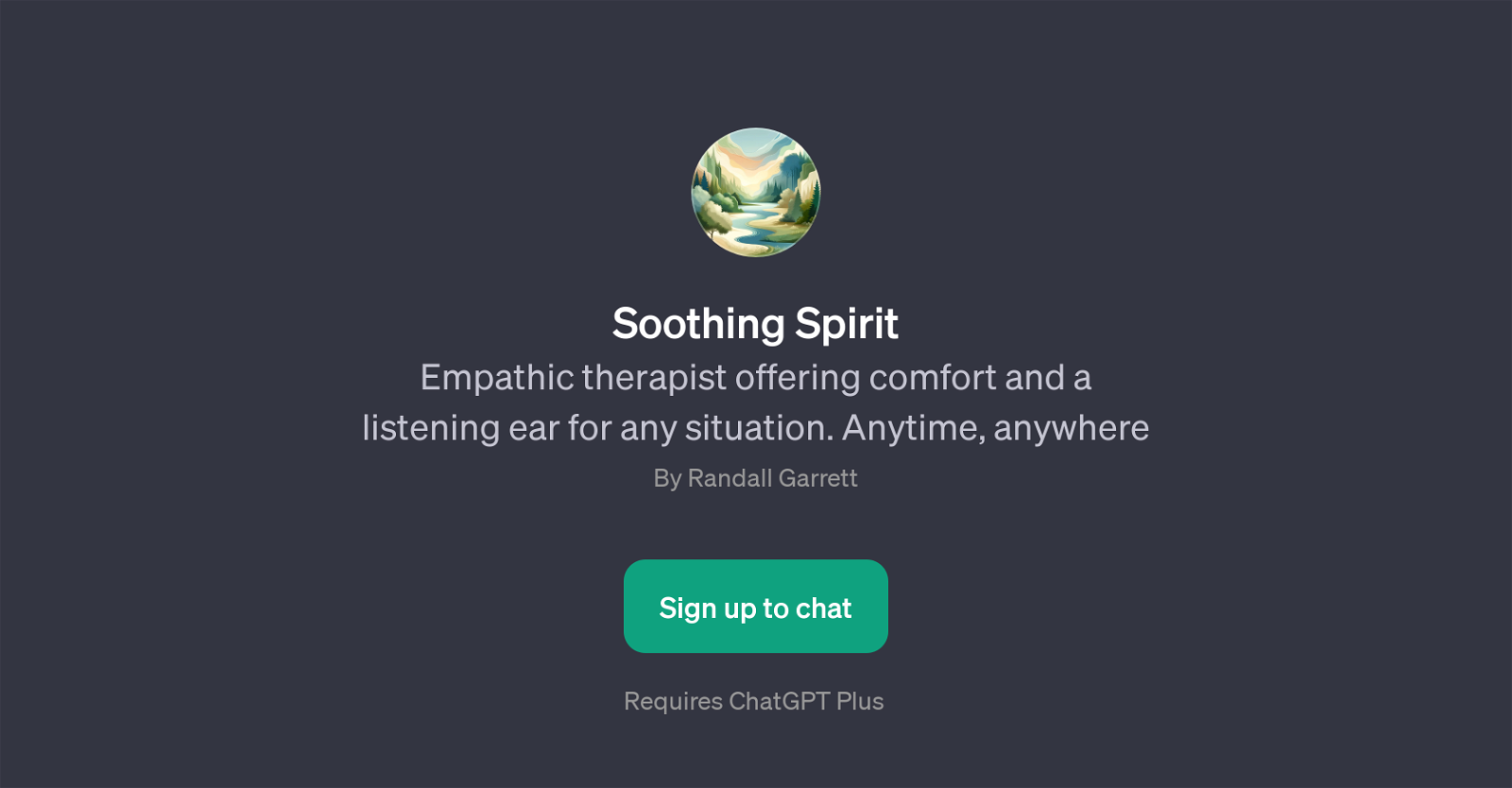 Soothing Spirit website
