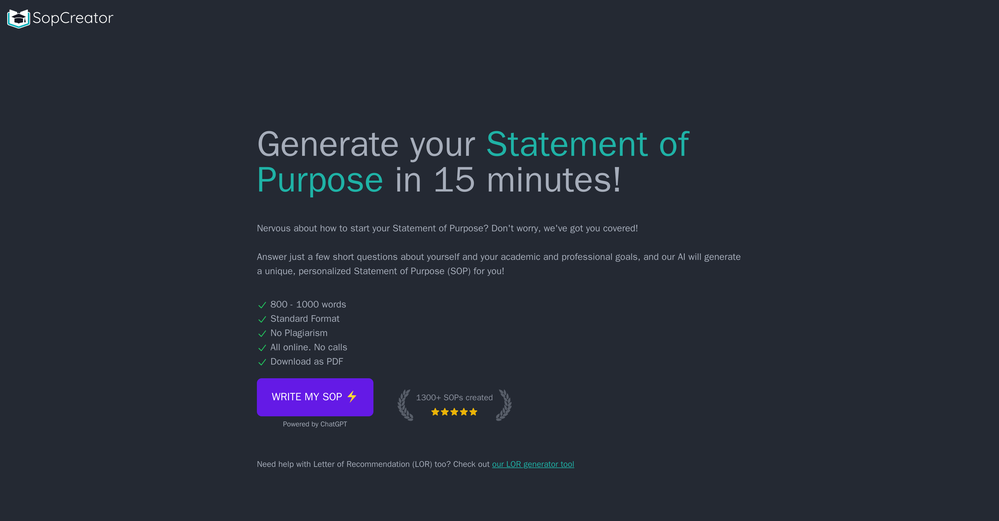 SopCreator website