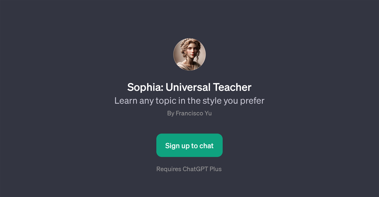 Sophia: Universal Teacher website