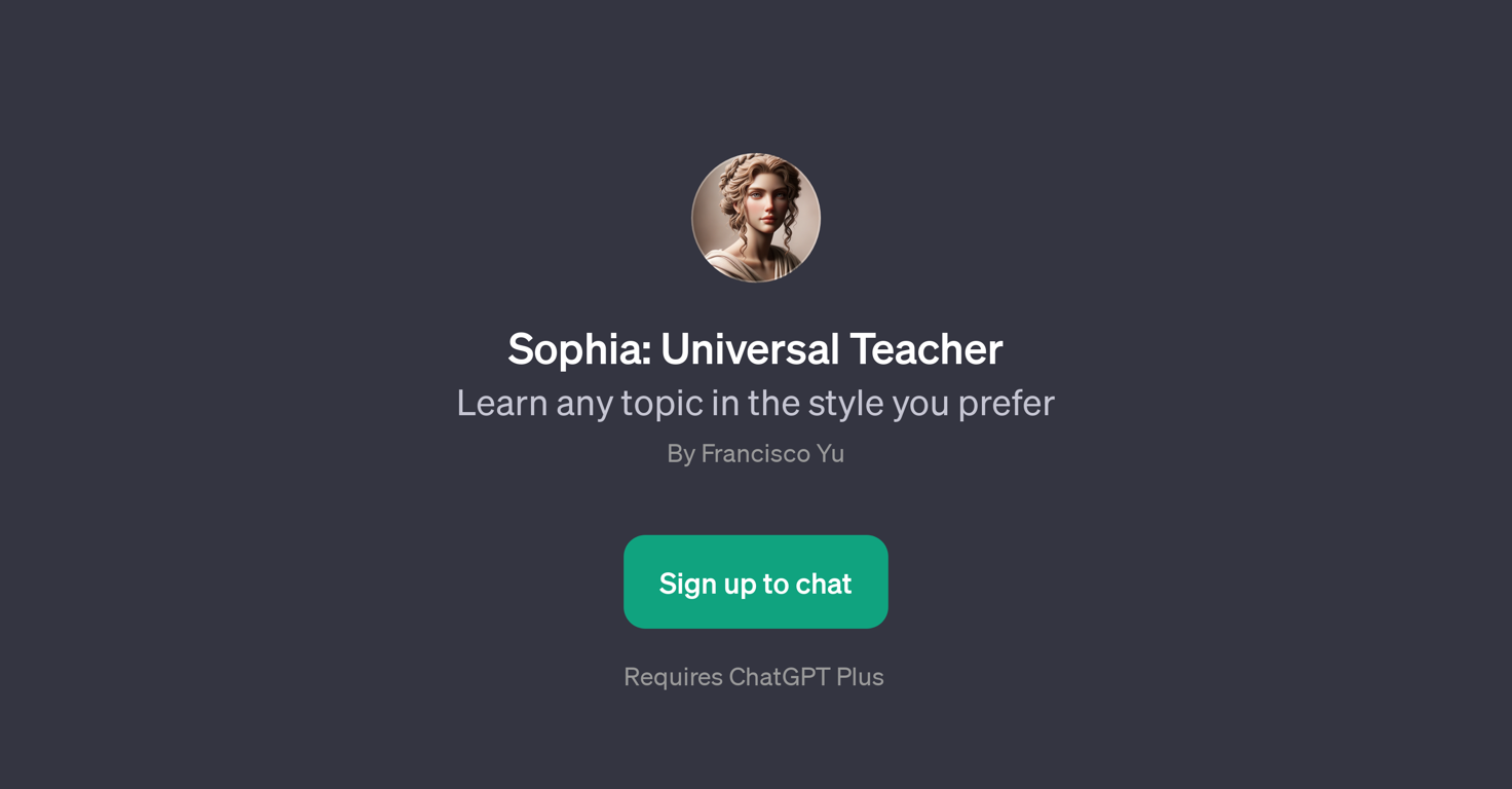 Sophia: Universal Teacher website