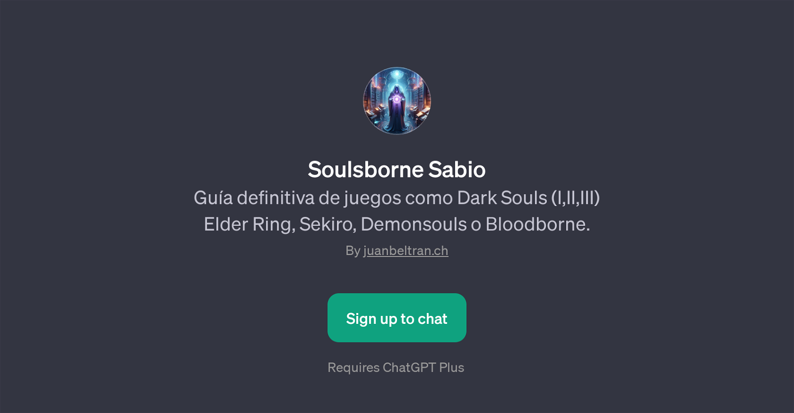 Soulsborne Sabio website