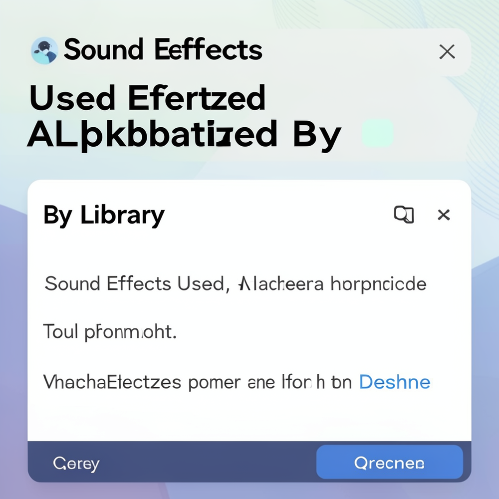 Sound Effects Used Alphabetized By Library website