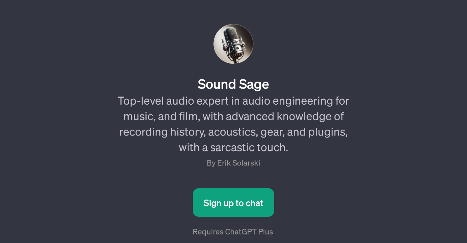 Sound Sage website