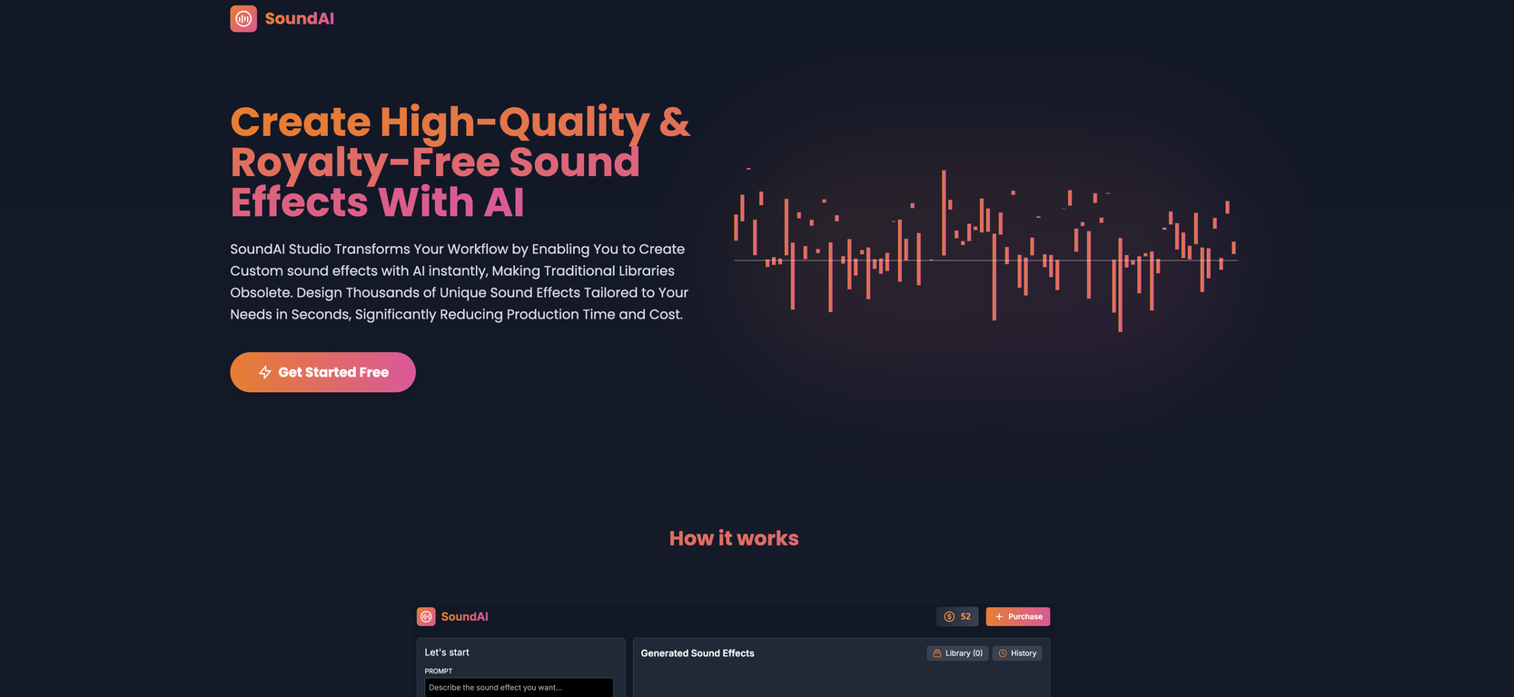 SoundAI Studio website