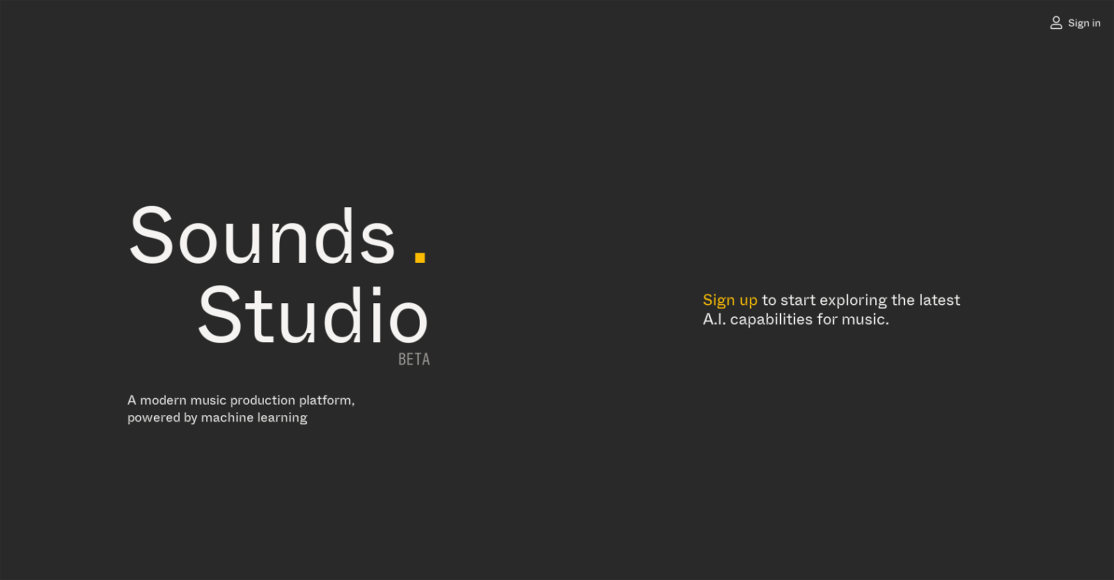 Sounds Studio website