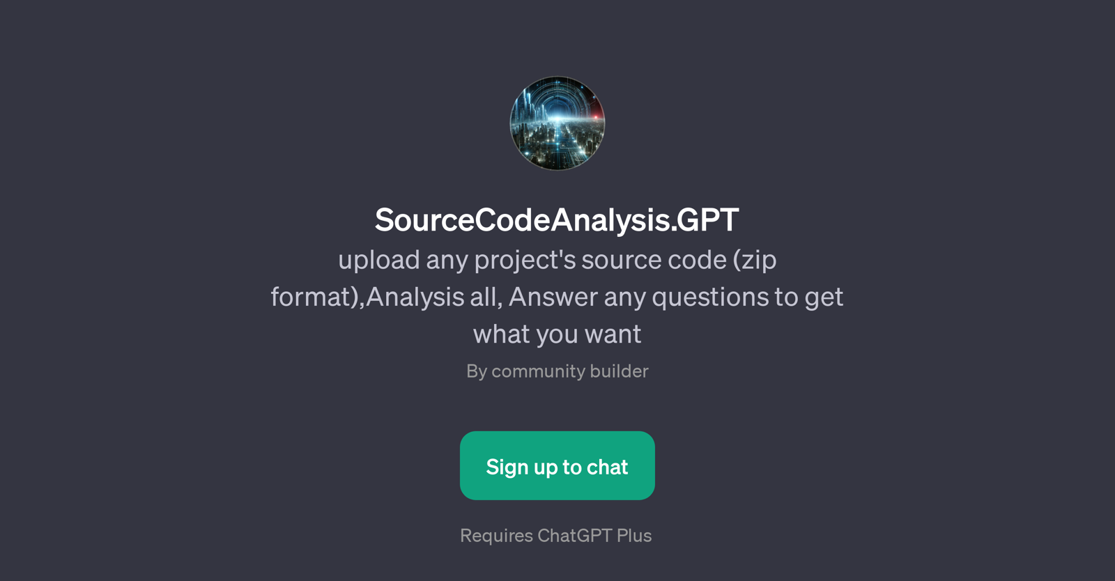 SourceCodeAnalysis.GPT website