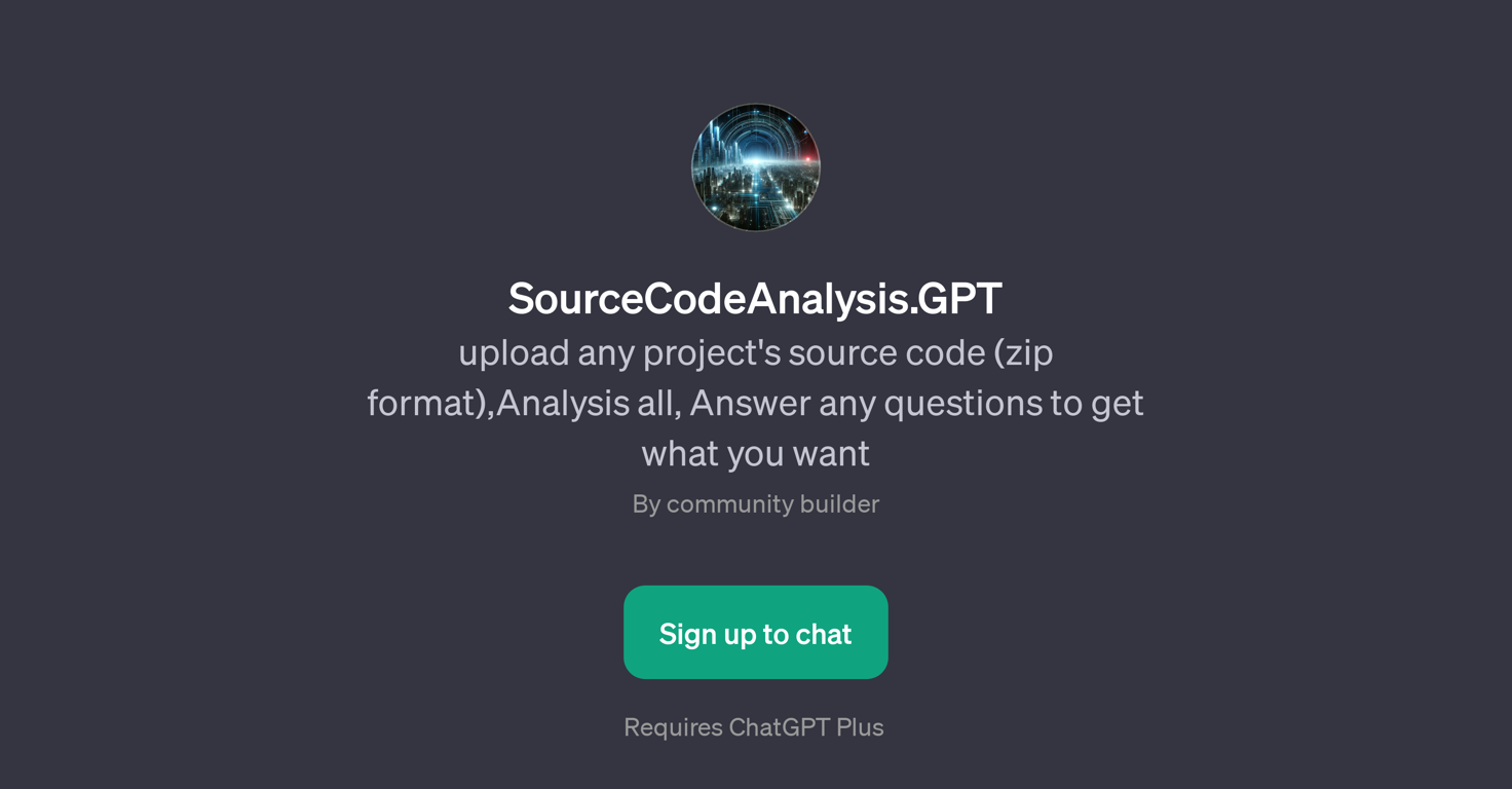 SourceCodeAnalysis.GPT website