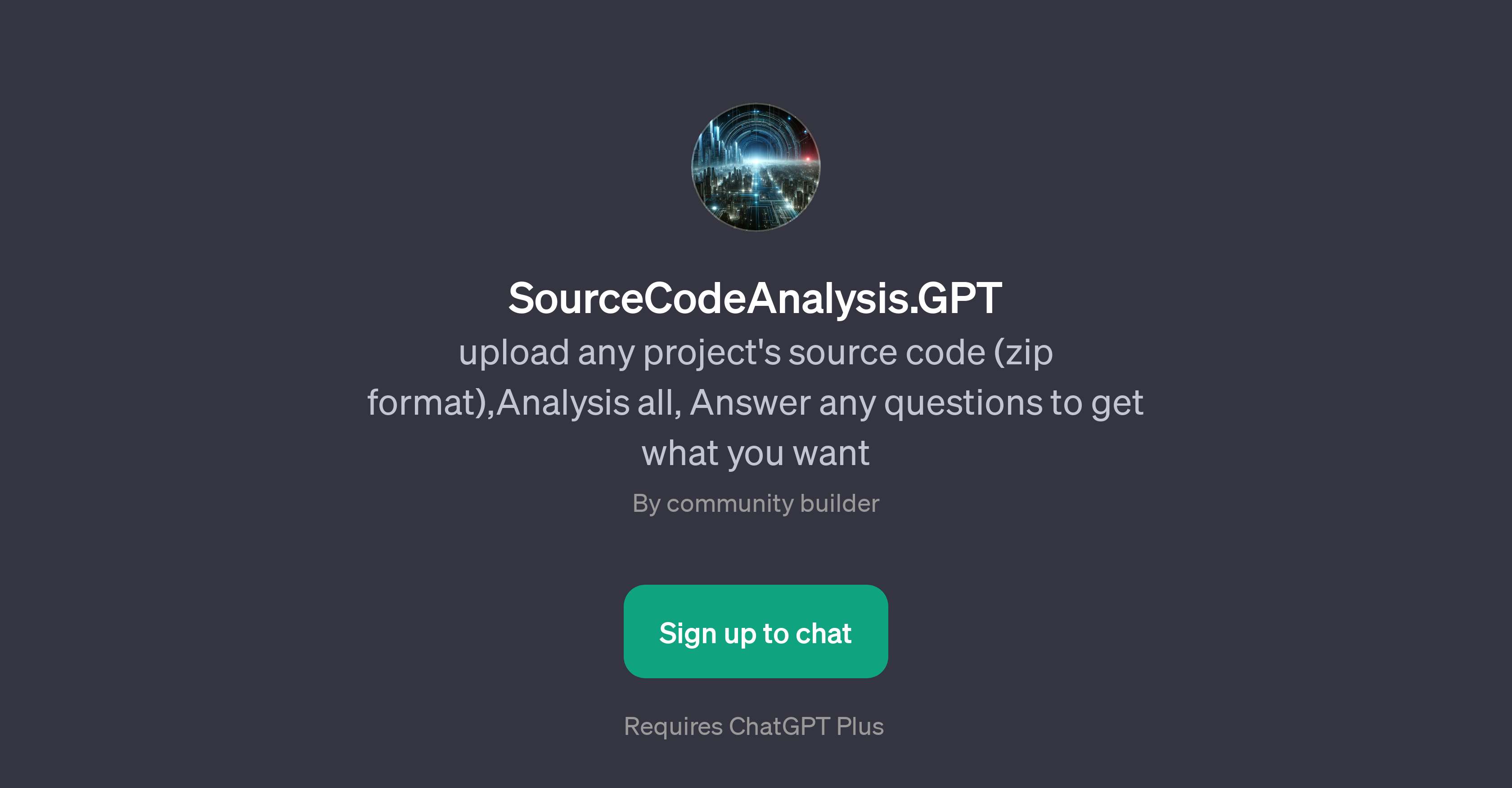 SourceCodeAnalysis GPT AI Tool For Code Analysis