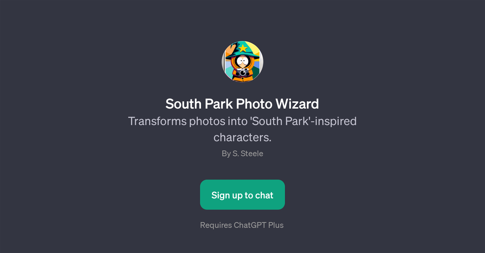 South Park Photo Wizard website
