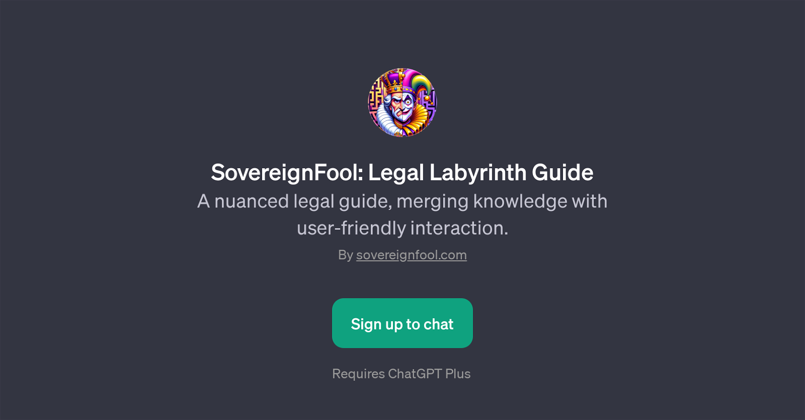 SovereignFool: Legal Labyrinth Guide website