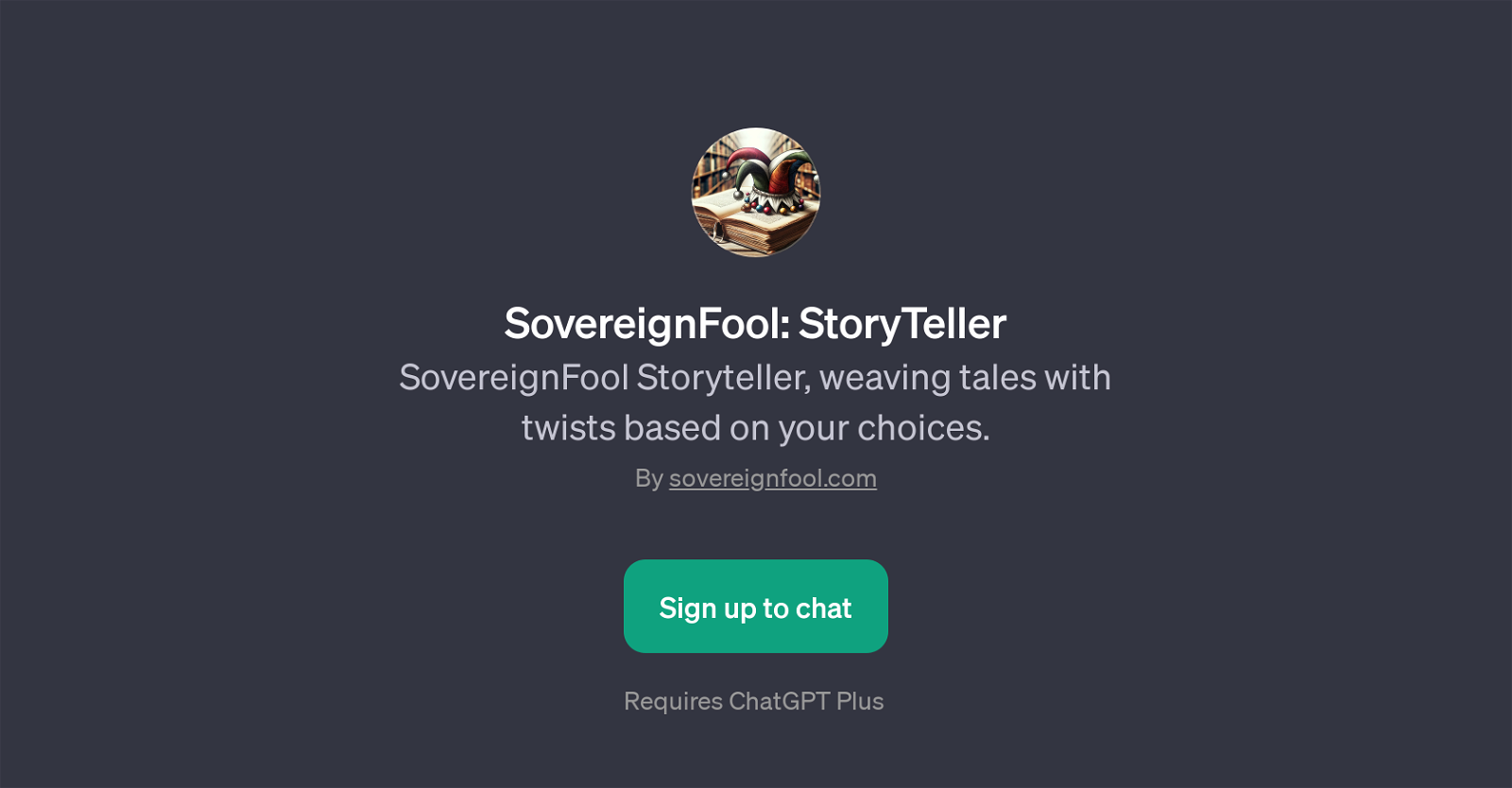 SovereignFool: StoryTeller website