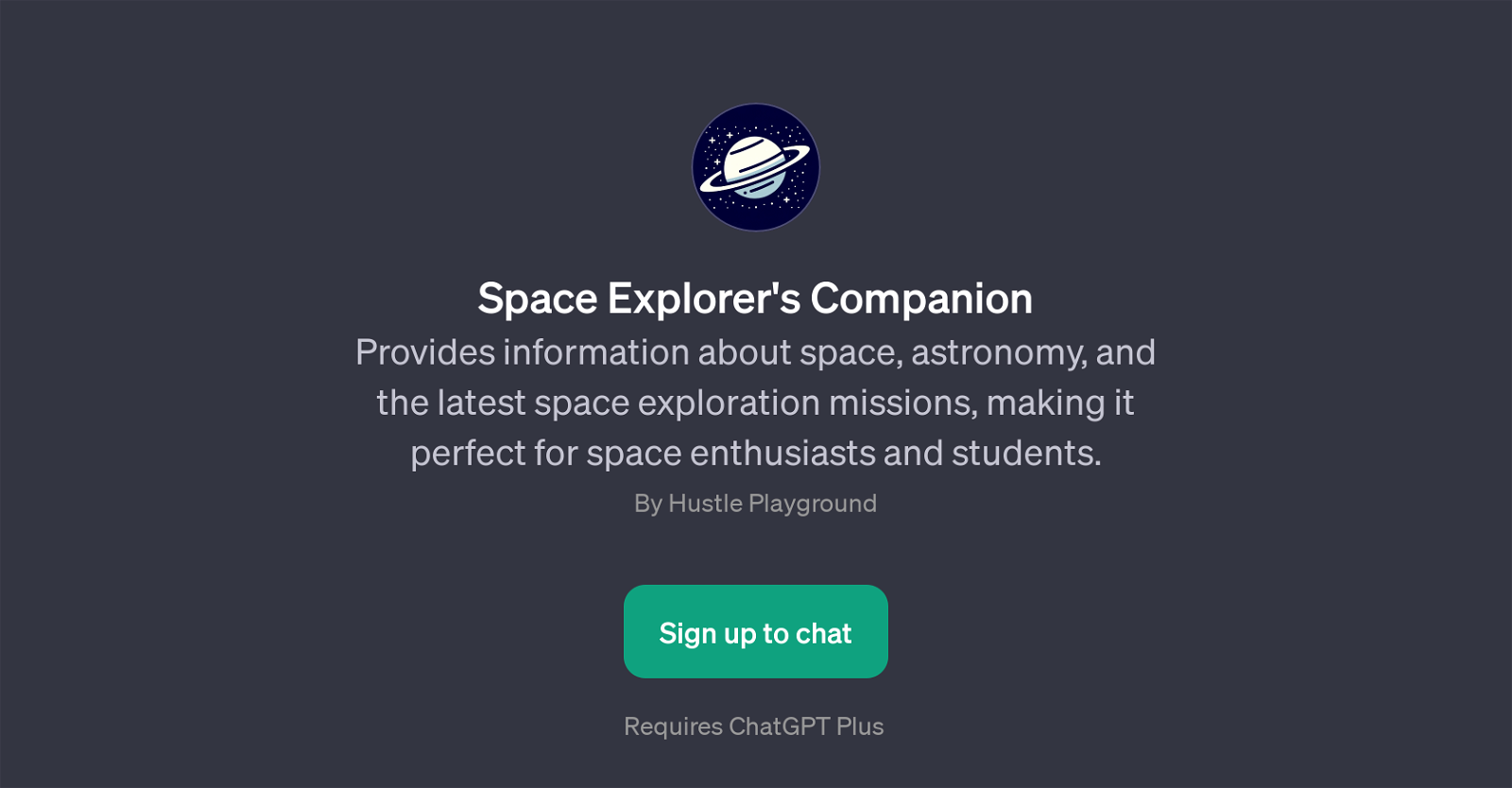 Space Explorer's Companion website