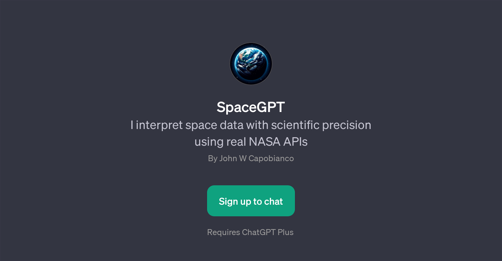 SpaceGPT website