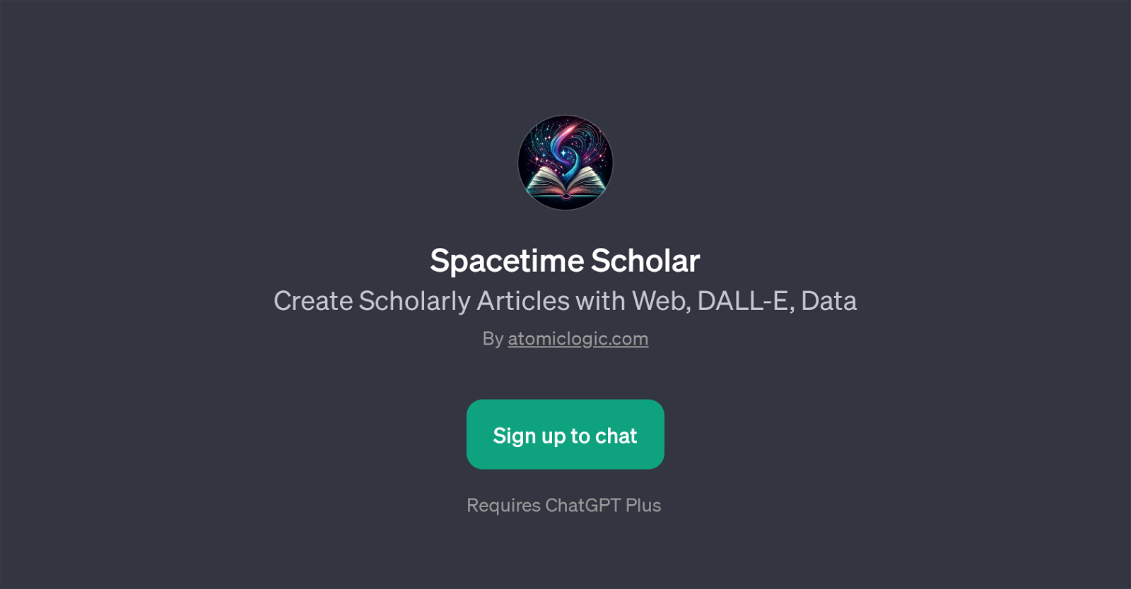 Spacetime Scholar website