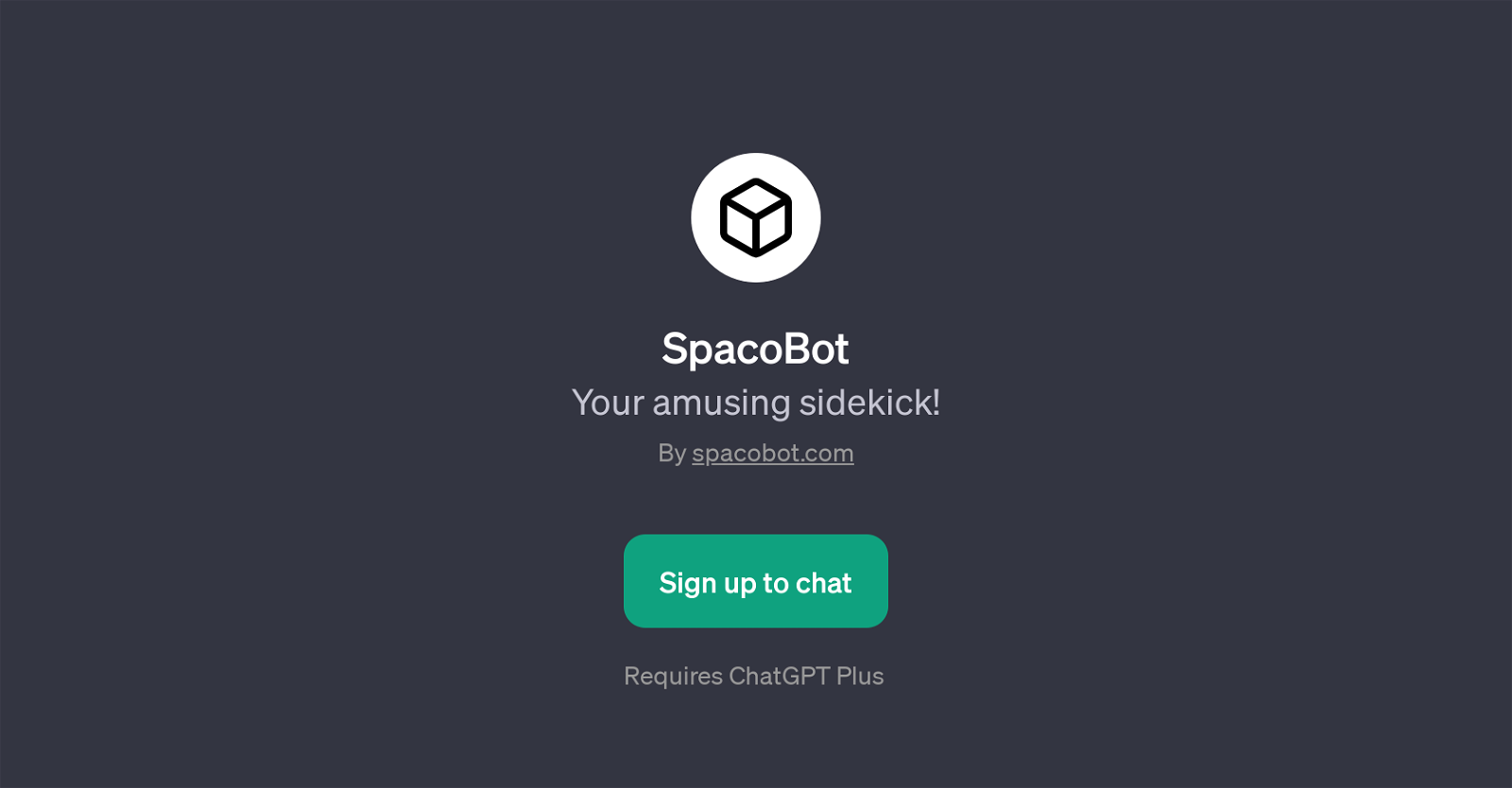 SpacoBot website