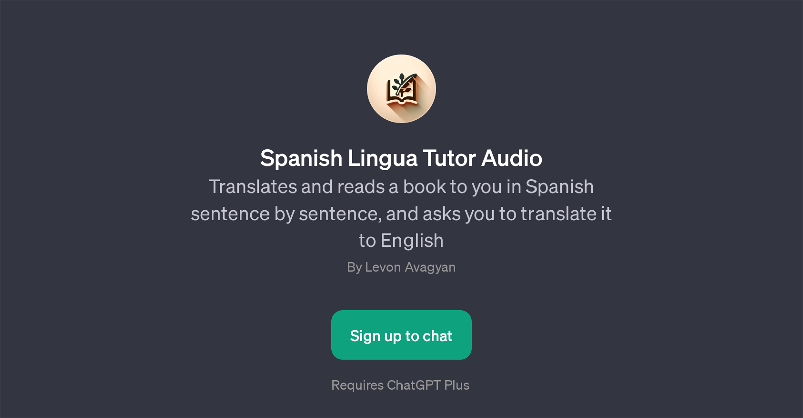 Spanish Lingua Tutor Audio website